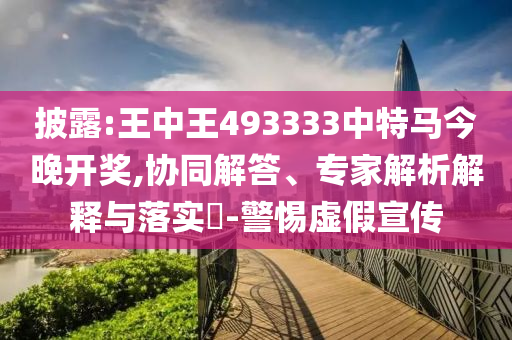 披露:王中王493333中特馬今晚開獎,協(xié)同解答、專家解析解釋與落實?-警惕虛假宣傳
